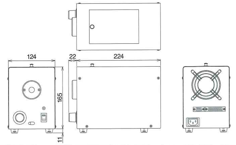 PIS-UH：外観寸法図