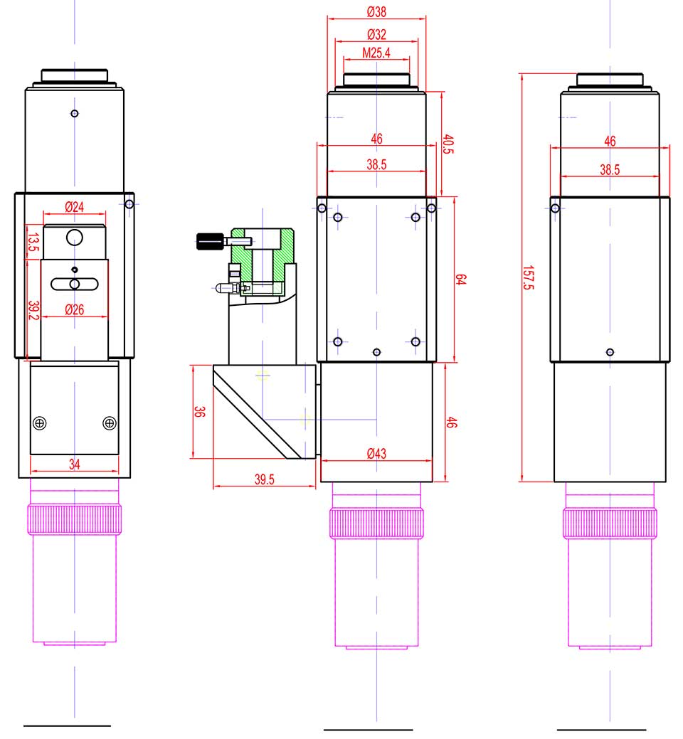 マイクロスコープユニットSPA：外観図